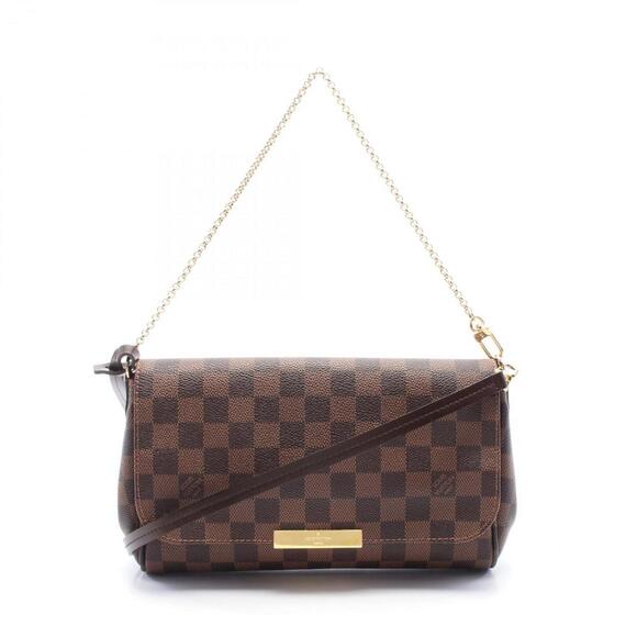 LOUIS VUITTON Brown Damier Leather Bag - Picture 1 of 8
